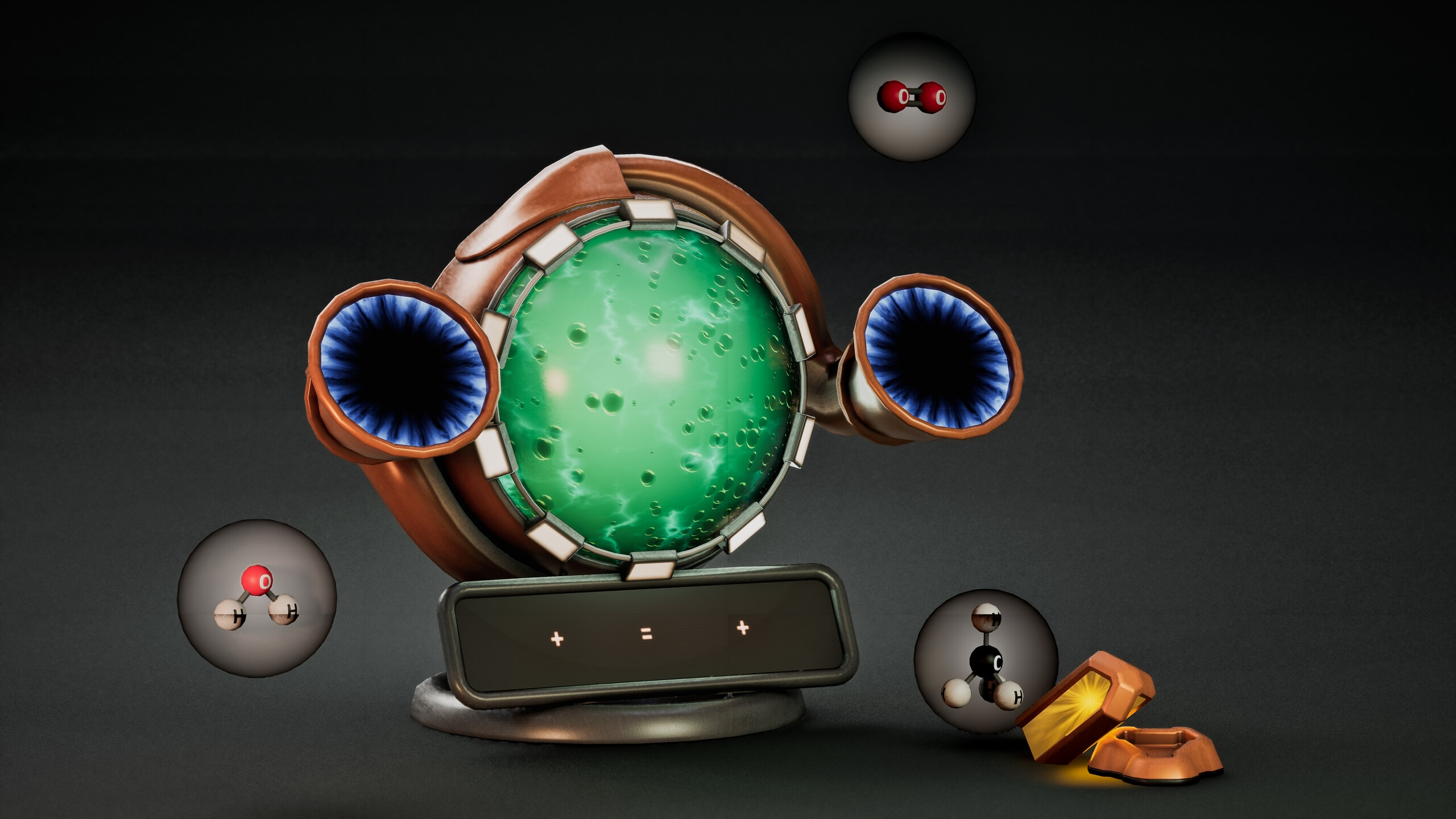 Magic Labs VR — molecule combination device prop