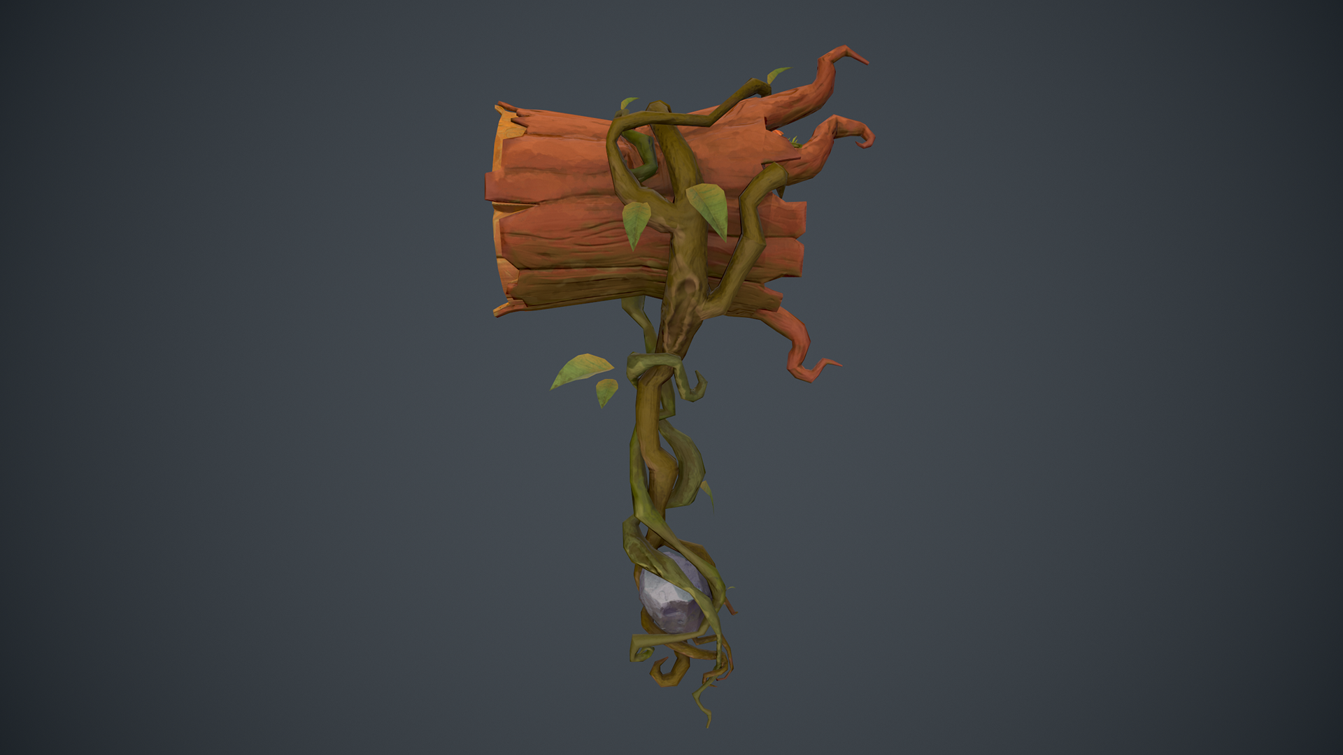 Stylized Wood Props — hand-painted prop study