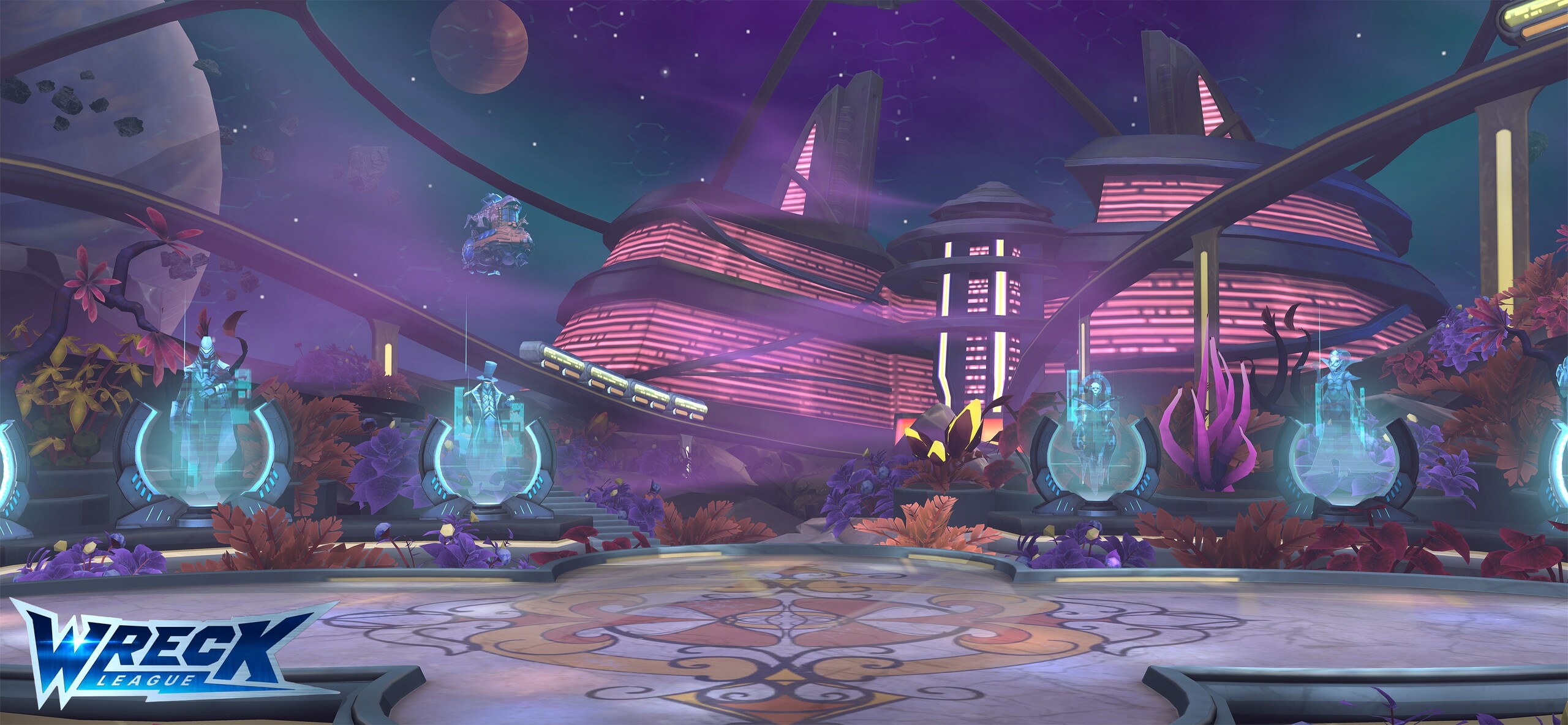 Wreck League — Environments — Eden arena, sci-fi space station environment
